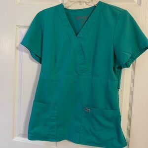 Grey’s Anatomy Women's Teal Scrub Top